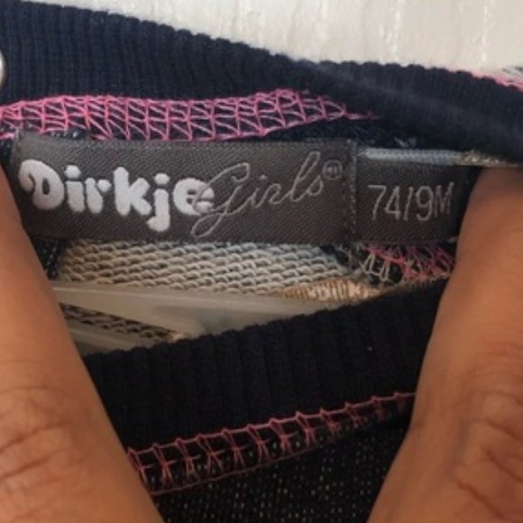 Dirkje Girls Girls Sweat Love sign Dress 9 Months - Picture 4 of 6